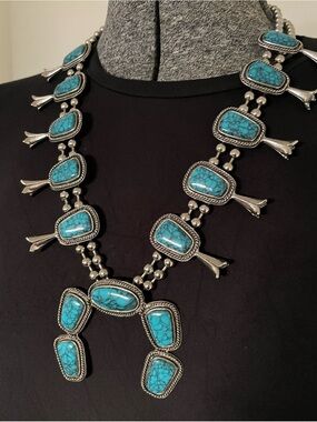 Squash Blossom Style Necklace
